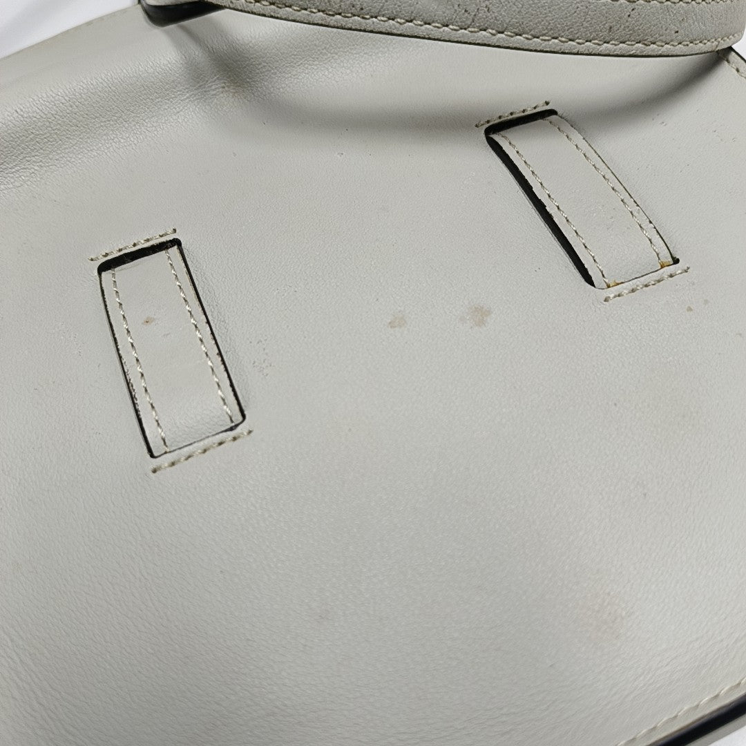 SYMMETRICAL Calfskin White