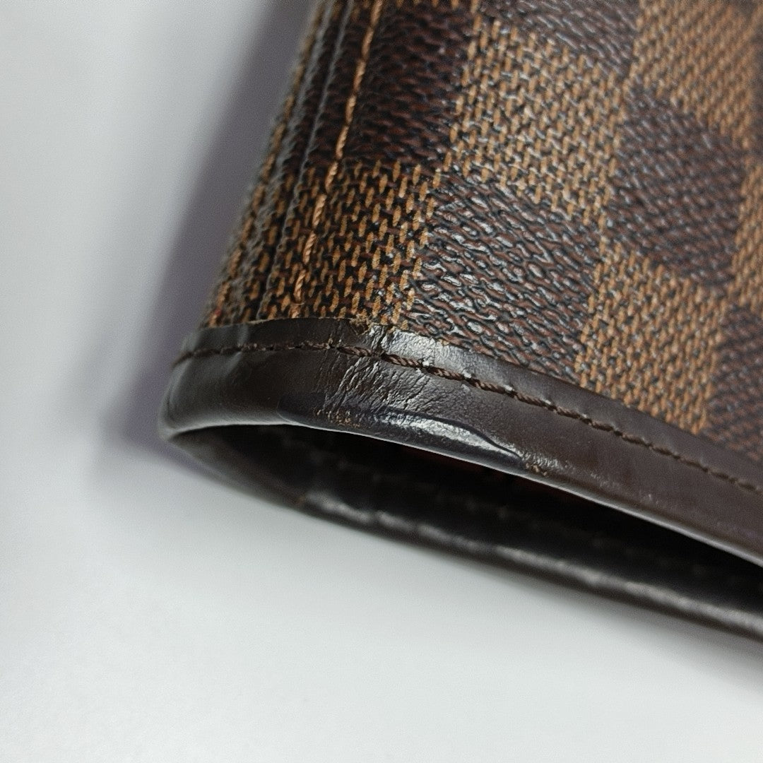 NEVERFULL GM Damier Ebene Coated Canvas Brown