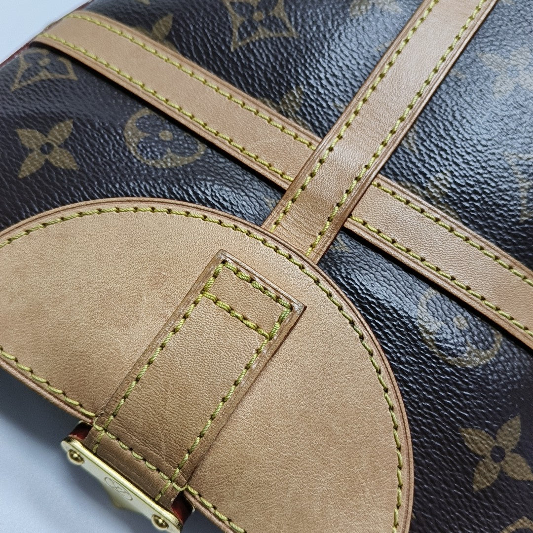DUFFLE Monogram Coated Canvas Brown