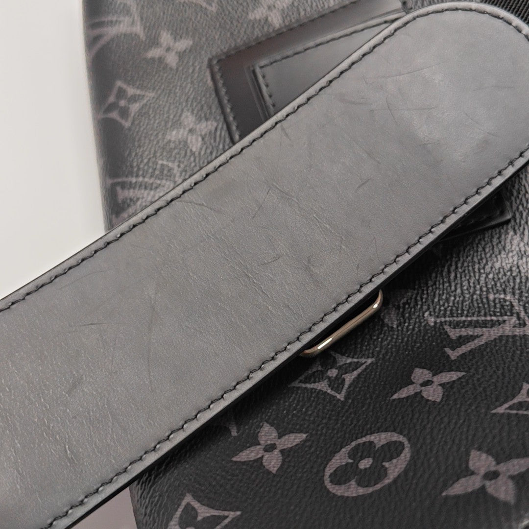 VOYAGER PM Monogram Coated Canvas Black