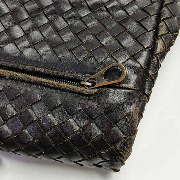 Calfskin Top Handle Bag Brown