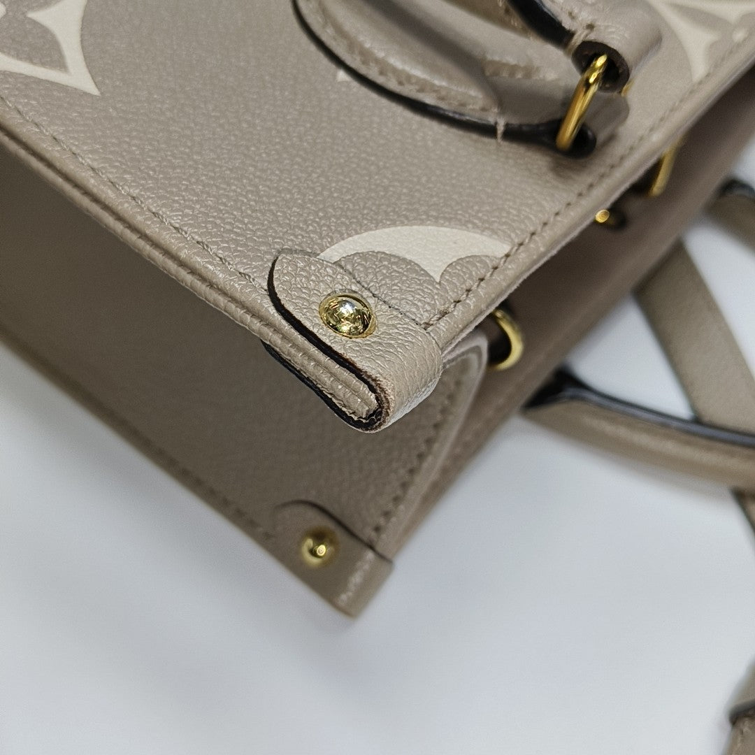 ONTHEGO PM Monogram Calfskin Gray