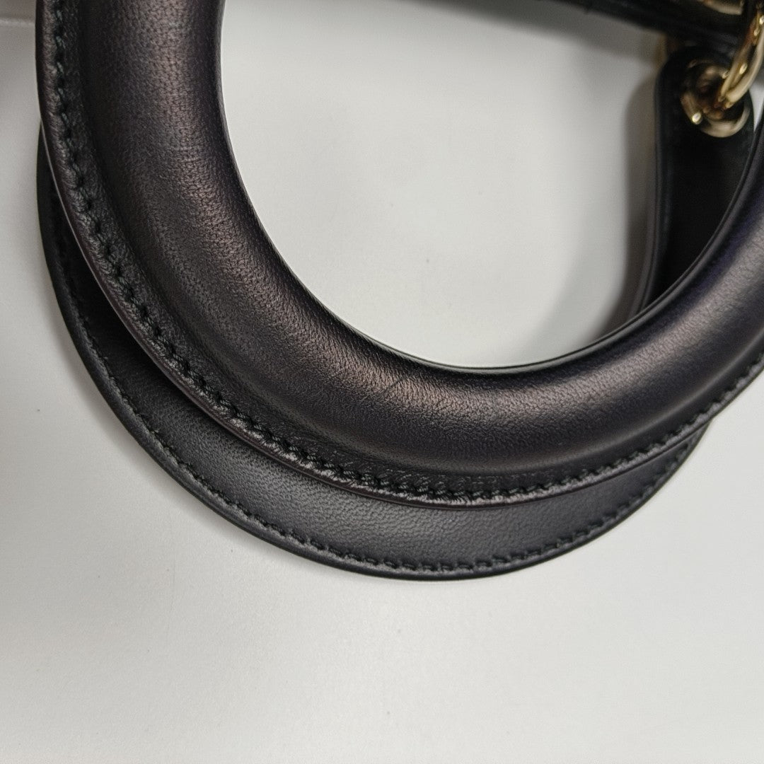 Lady Dior Small Cannage Lambskin Black