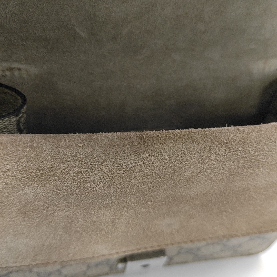 Dionysus Mini Monogram Coated Canvas Beige