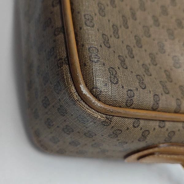 Monogram Coated Canvas Shoulder Bag Brown