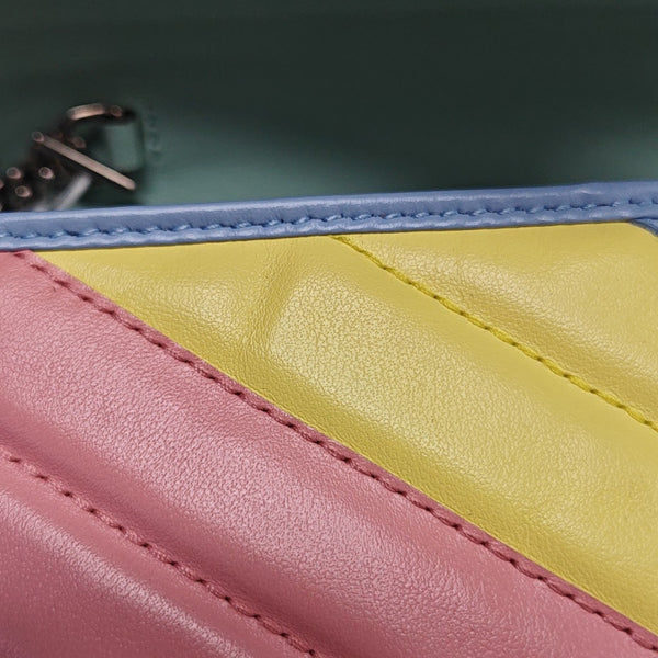 GG Marmont Mini Quilted Calfskin Multicolor