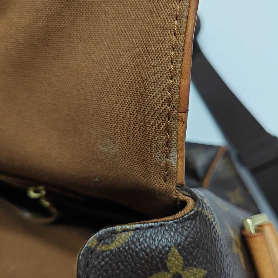 VALMY Monogram Coated Canvas Brown