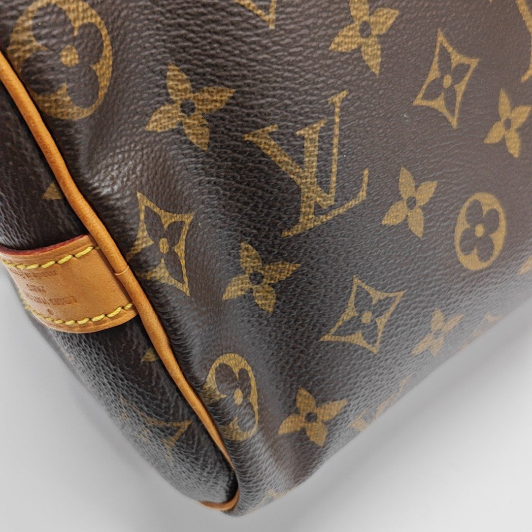 SPEEDY 25 Monogram Coated Canvas Brown