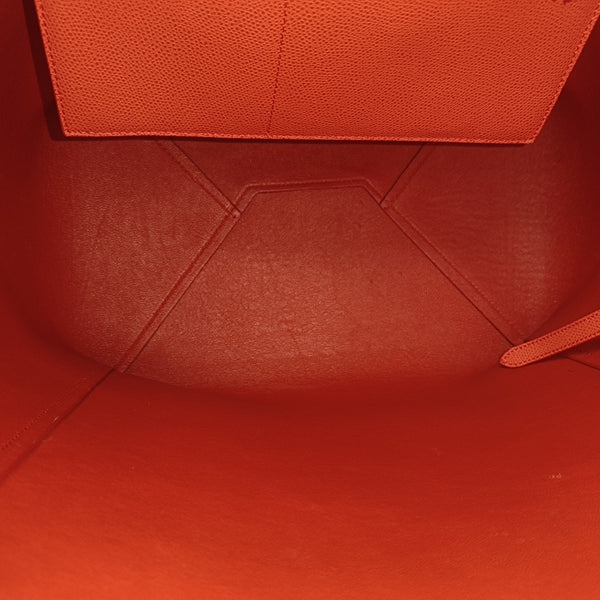 VERTICAL CABAS Small Calfskin Red