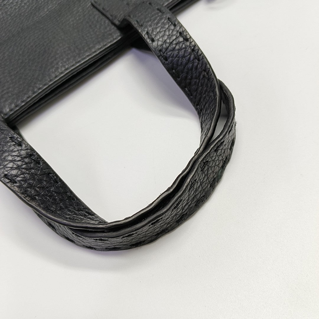 Calfskin Shoulder Bag Black