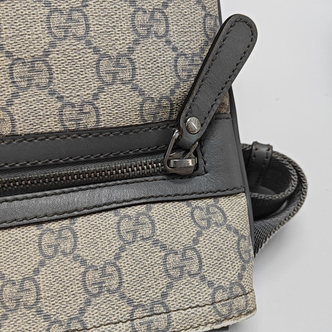 Messenger Monogram Coated Canvas Beige