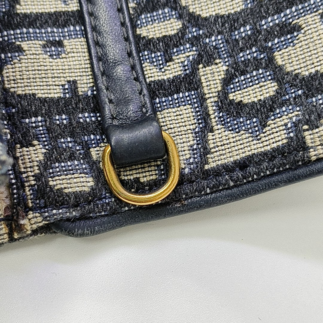 Saddle Mini Oblique Canvas Blue