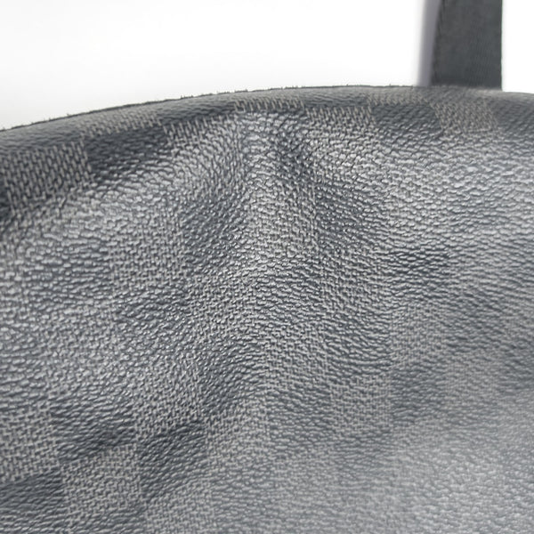 DISTRICT PM Damier Graphite Coated Canvas Gray
