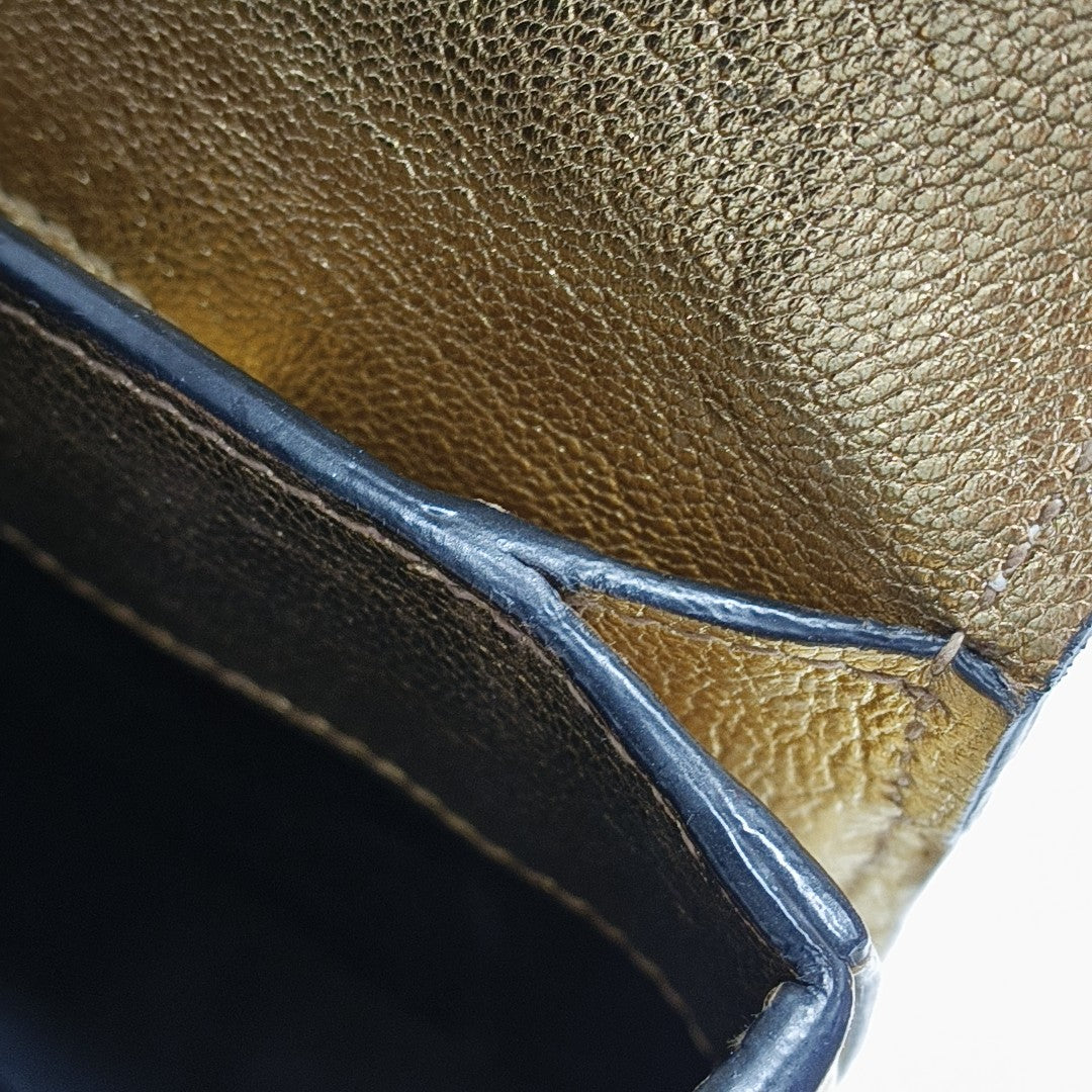 Calfskin Shoulder Bag Gold