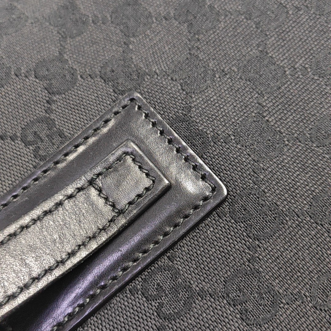 Monogram Canvas Tote Bag Black