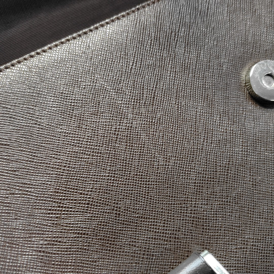 Calfskin Shoulder Bag Brown