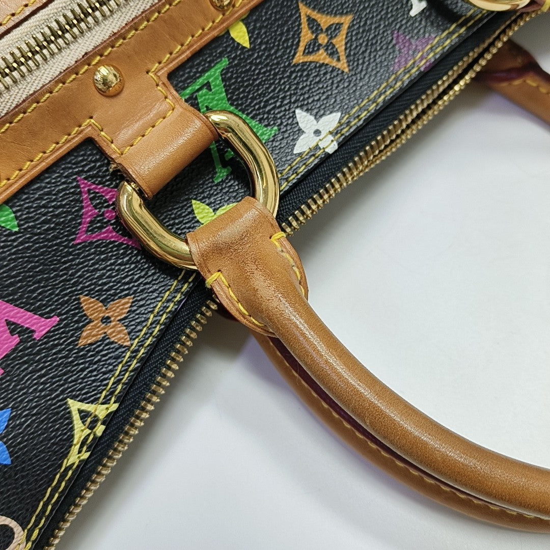 LV × TM RITA Monogram Coated Canvas Black