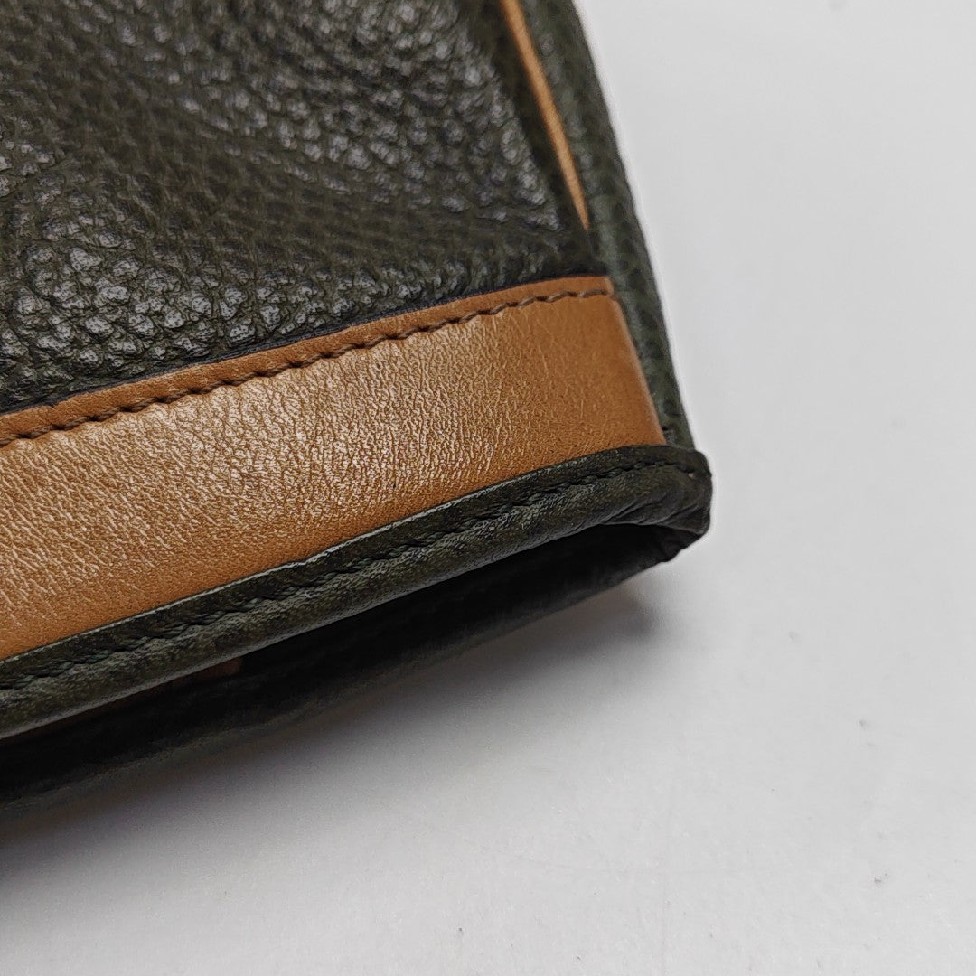 Calfskin Clutch Green
