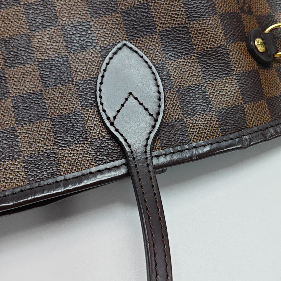 NEVERFULL MM Damier Ebene Coated Canvas Brown