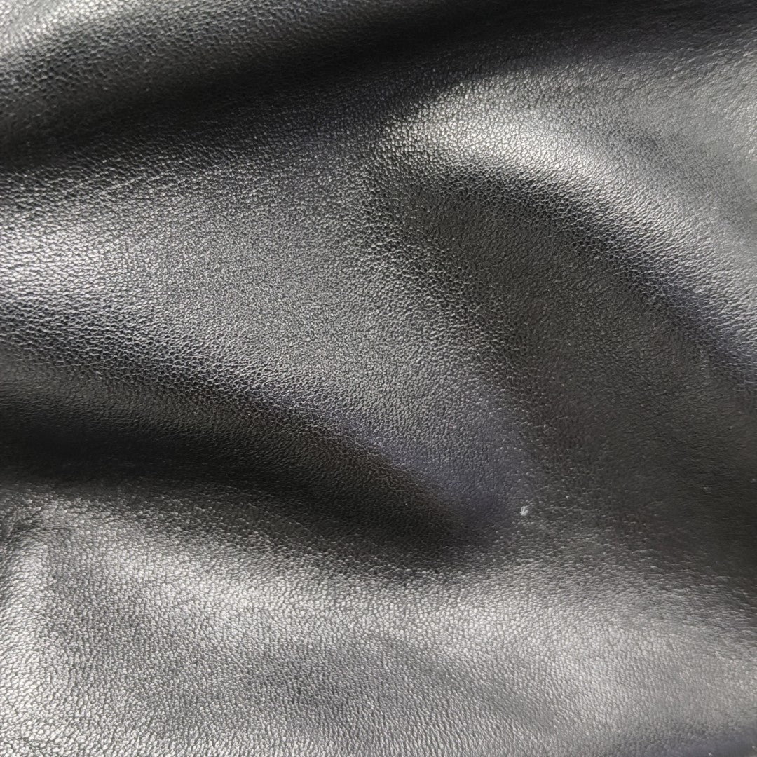 Calfskin Top Handle Bag Black