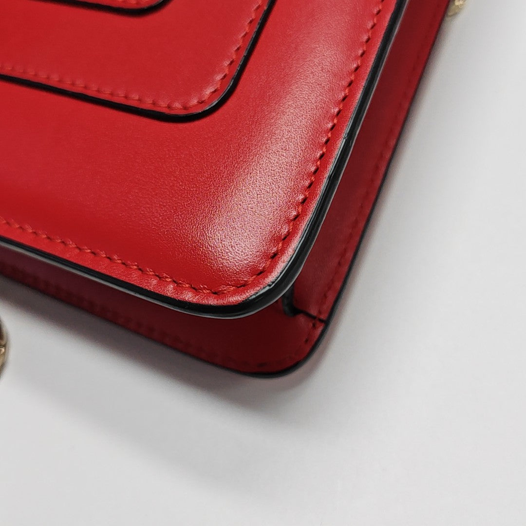 SERPENTI FOREVER Calfskin Red