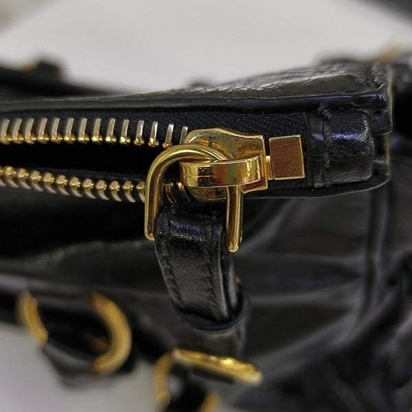 Calfskin Shoulder Bag Black