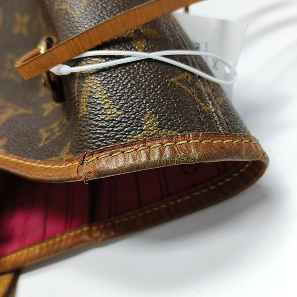 NEVERFULL MM Monogram Coated Canvas Brown