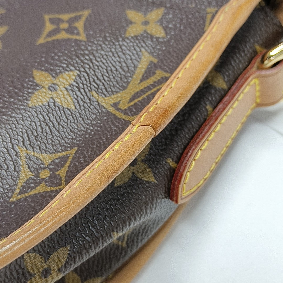 MENILMONTANT PM Monogram Coated Canvas Brown