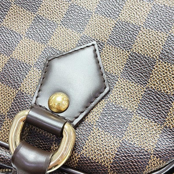 DUOMO Damier Ebene Coated Canvas Brown