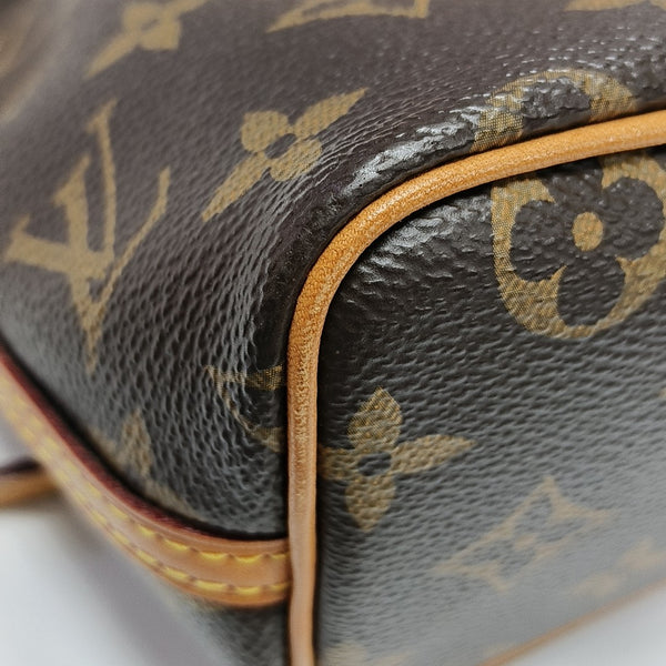 NÉONOÉ Nano Monogram Coated Canvas Brown