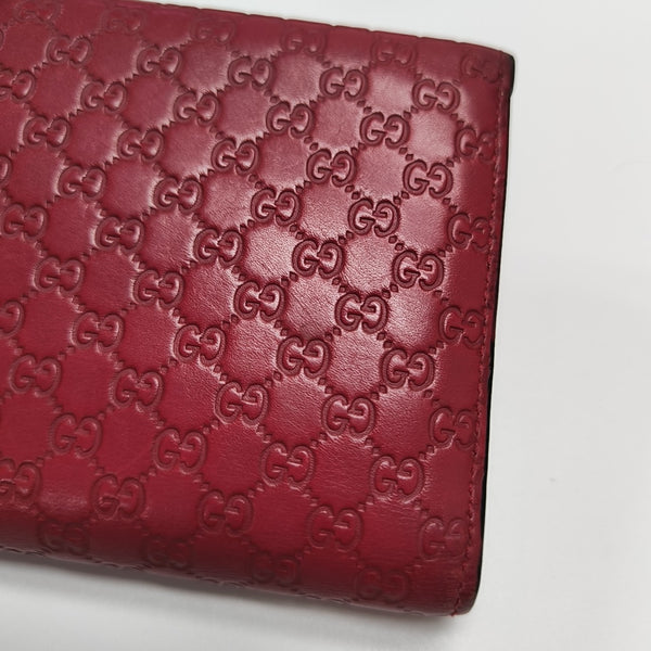 Monogram Calfskin Wallet Red