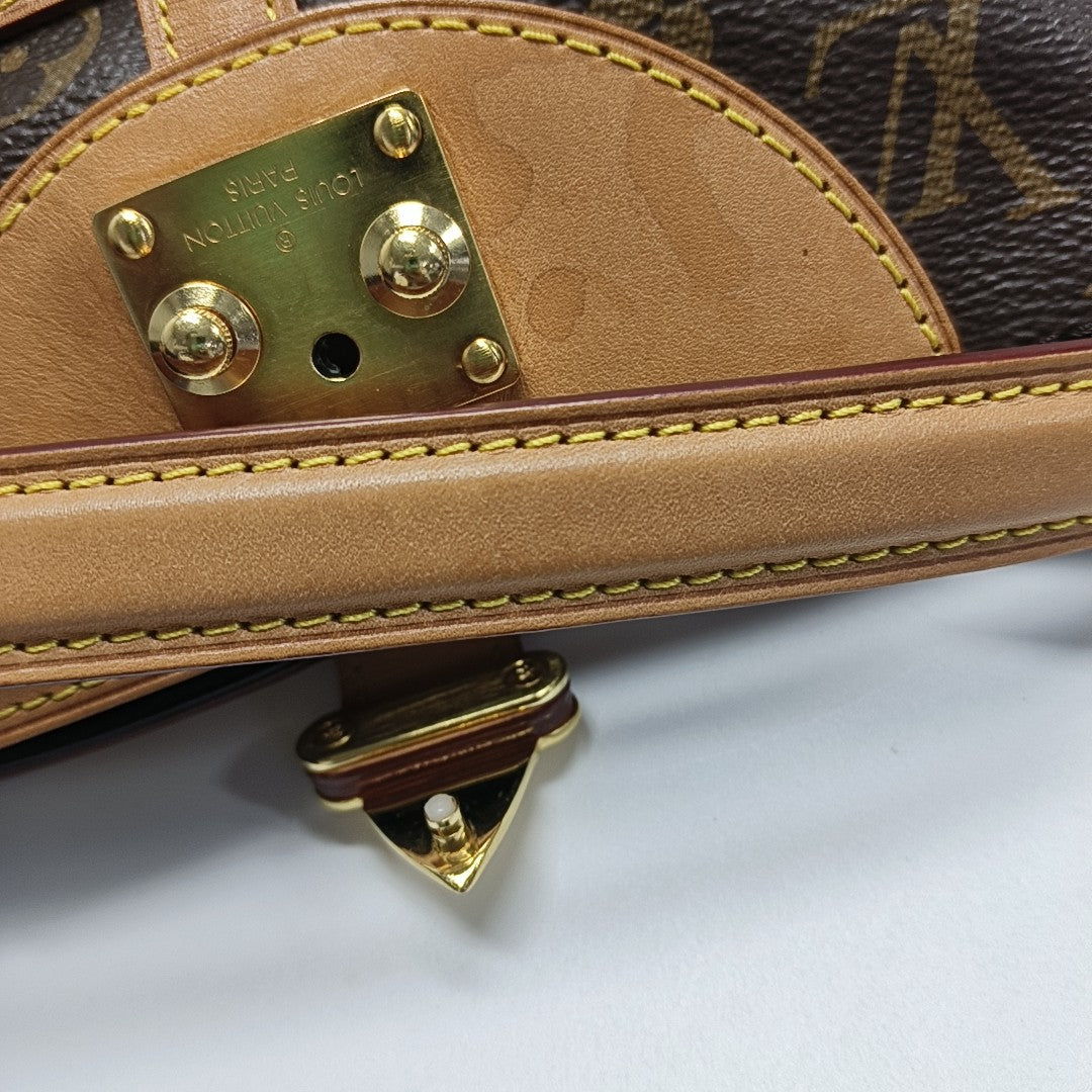 DUFFLE Monogram Coated Canvas Brown