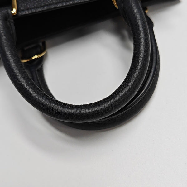 SAC PLAT Mini Monogram Calfskin Black