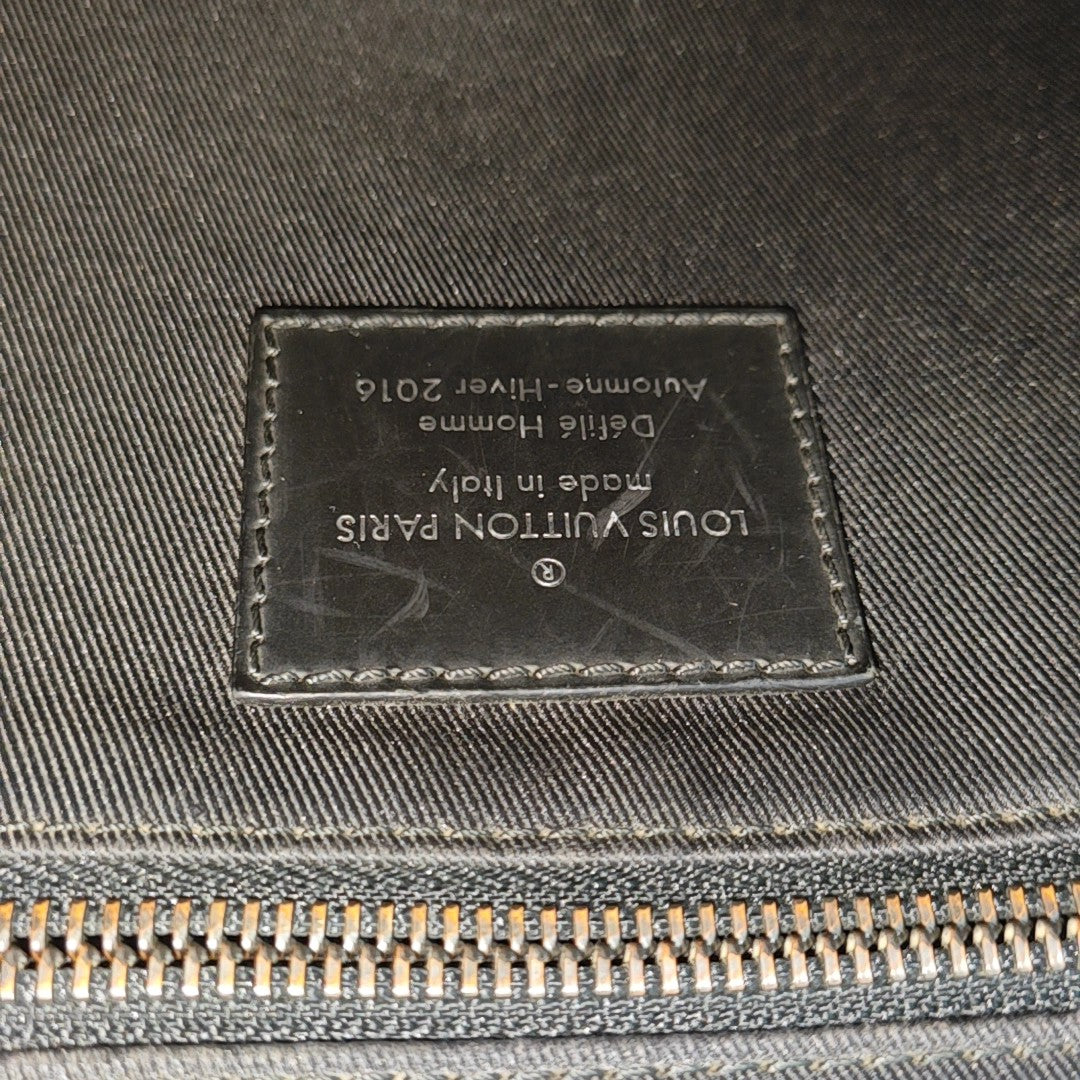 VOYAGER PM Monogram Coated Canvas Black