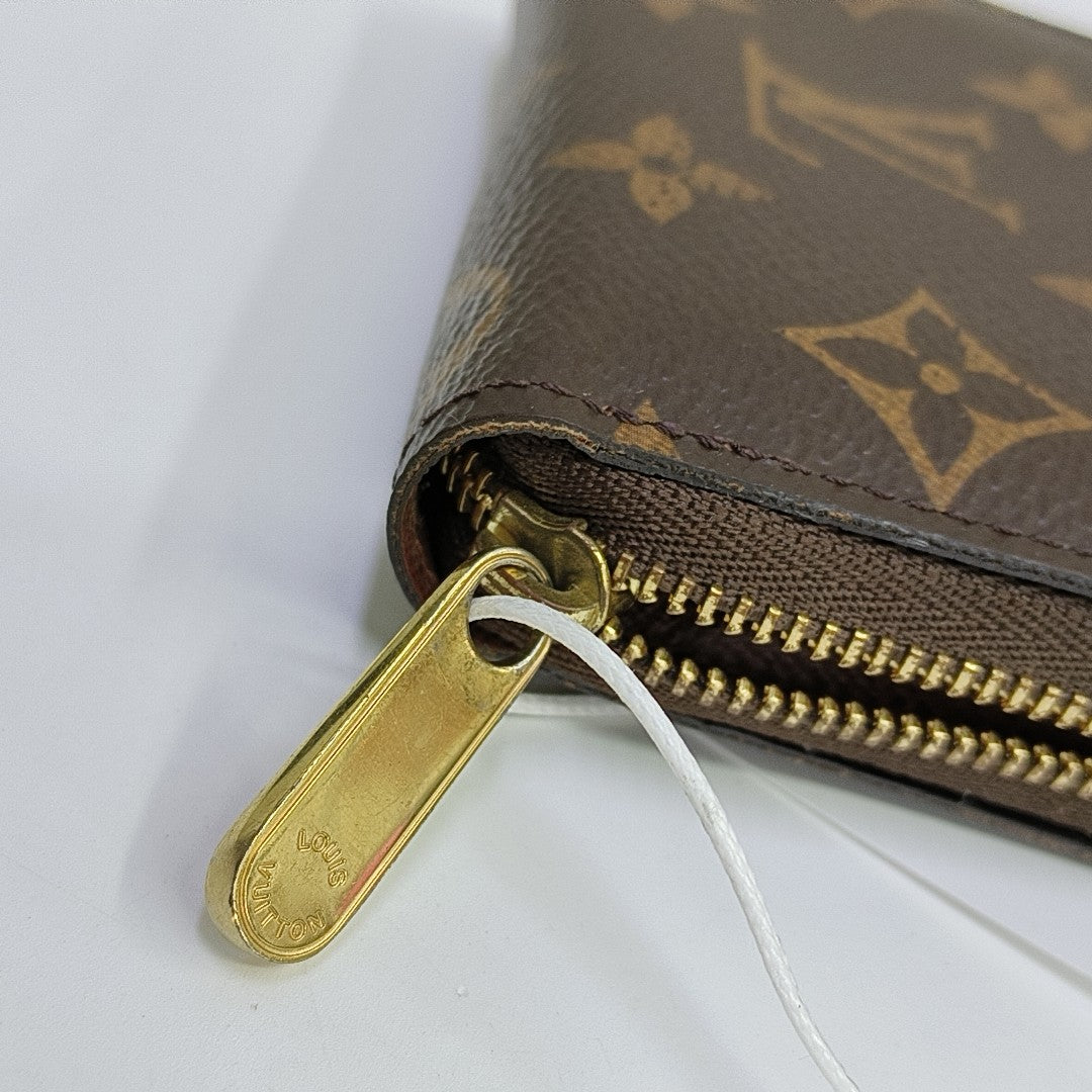 ZIPPY Monogram Coated Canvas Brown Wallet