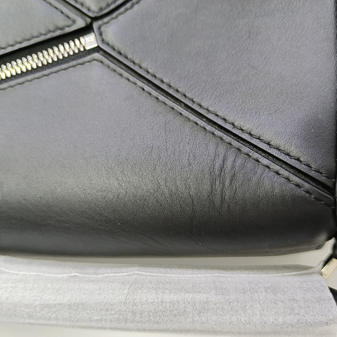 Puzzle Small Calfskin Black