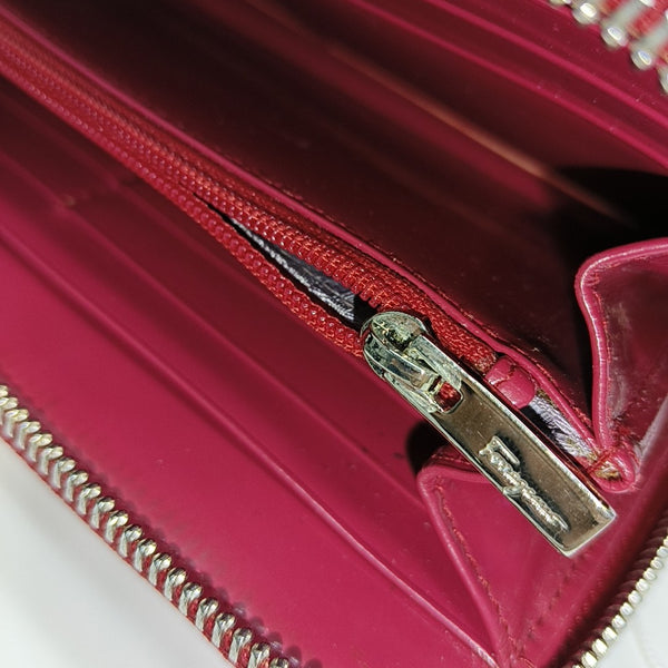 Leather Wallet Red
