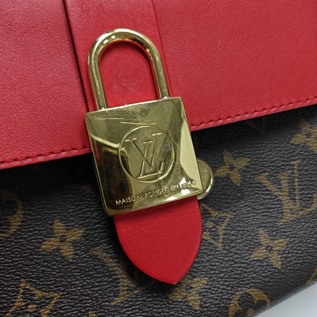 LOCKY BB Monogram Coated Canvas Red