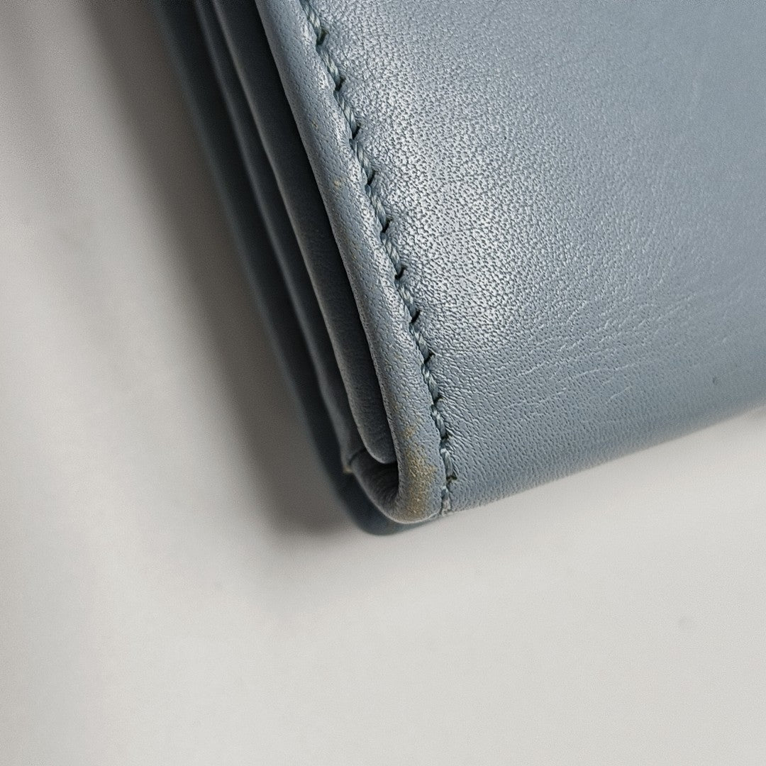 Calfskin Wallet Blue