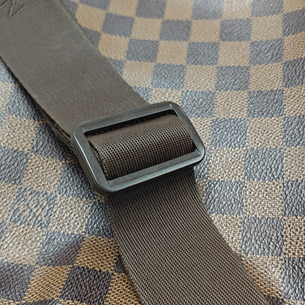 NAVIGLIO MM Damier Ebene Coated Canvas Brown