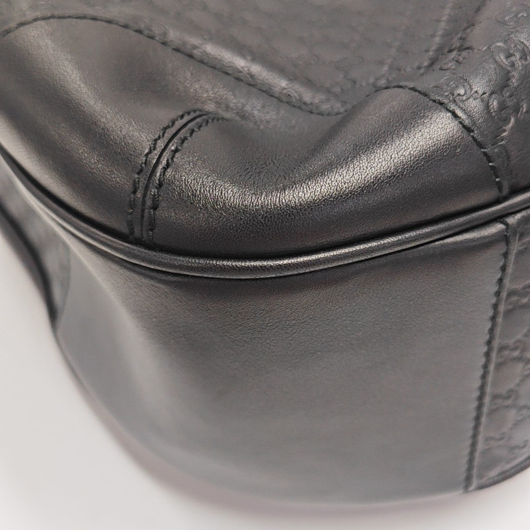Monogram Calfskin Top Handle Bag Black