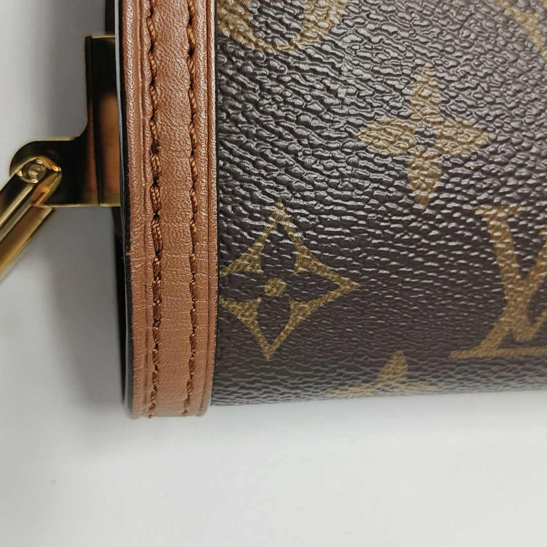 DAUPHINE Mini Monogram Coated Canvas Brown
