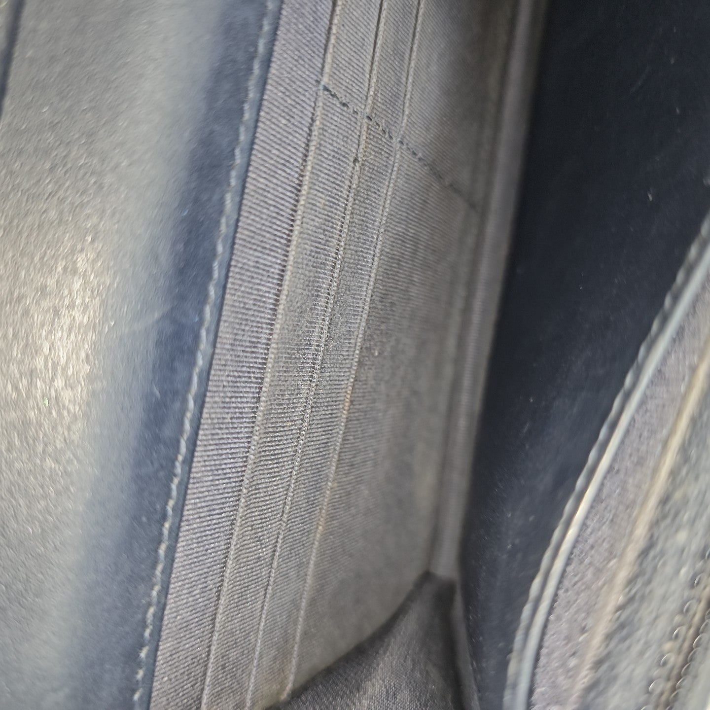 WOC Quilted Patent Leather Blue