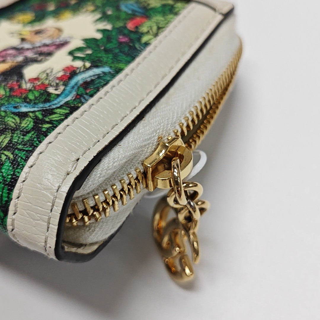 Ophidia Mini Monogram Coated Canvas Beige Wallet