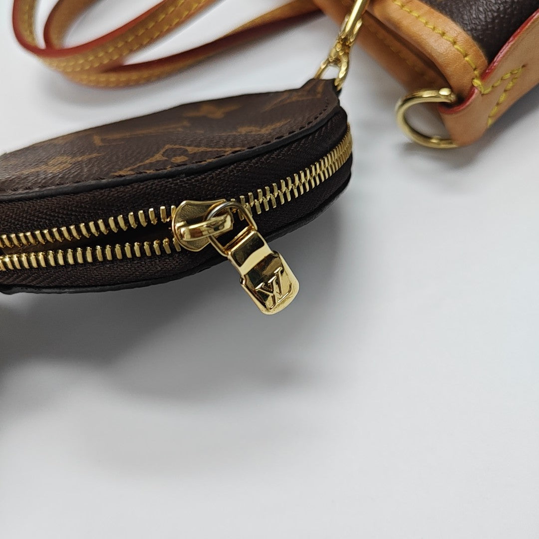 NEVERFULL BB Monogram Coated Canvas Brown