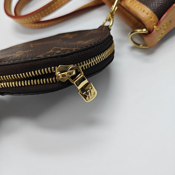 NEVERFULL BB Monogram Coated Canvas Brown