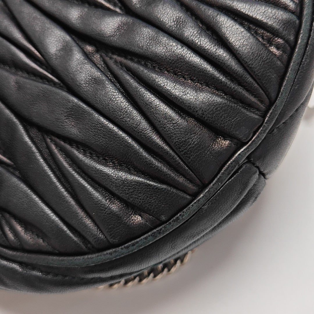 Matelassé Quilted Lambskin Black