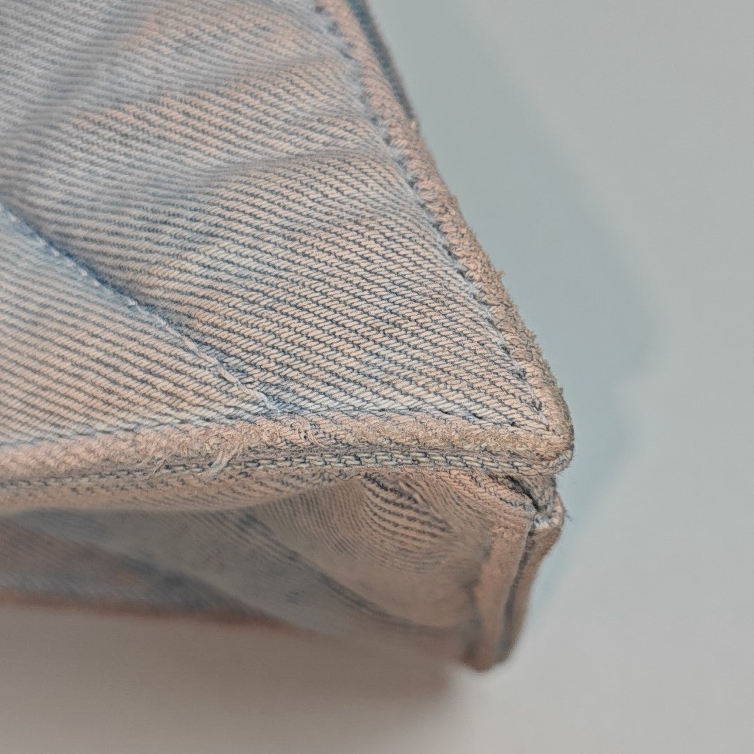 Crush Large Quilted Denim Blue