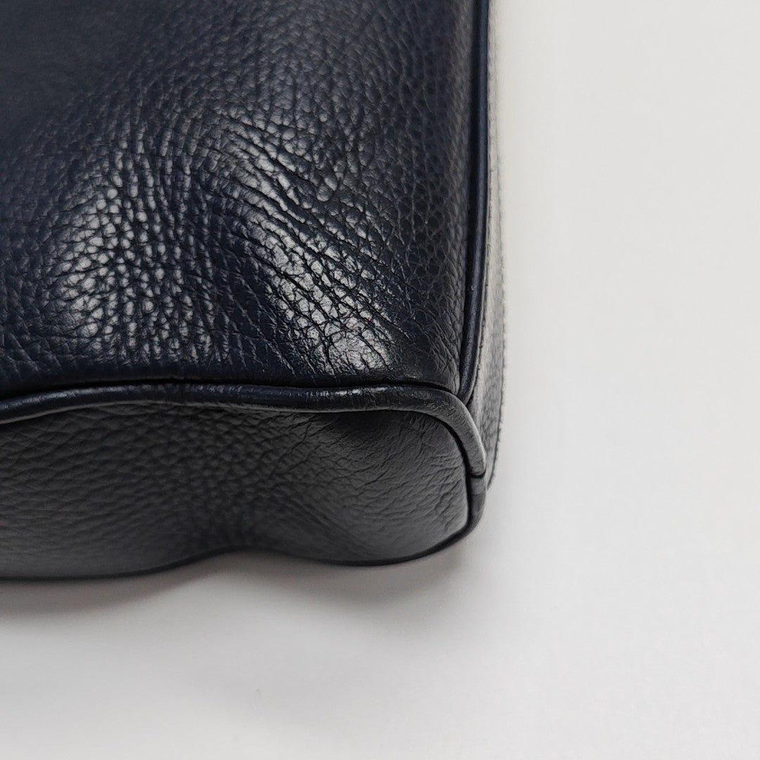 Calfskin Shoulder Bag Blue