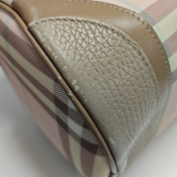 Coated Canvas Shoulder Bag Pink